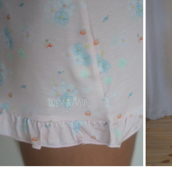 Djerf Avenue Go Slow Ruffle Shorts Summer Island - Picture 2 of 5